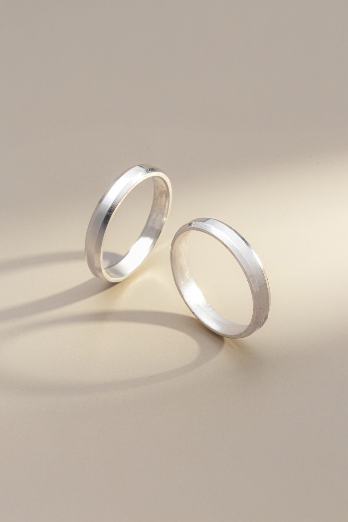 Par de Alianças de Prata Dalia 3mm