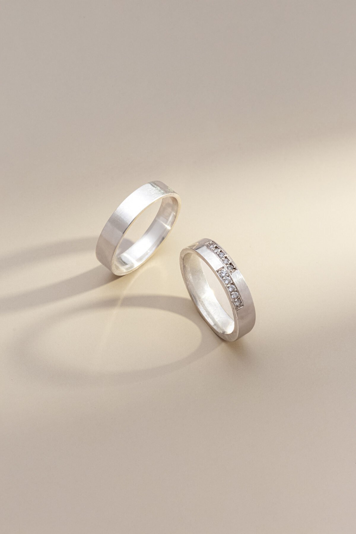Par de alianças de prata Seiva 4mm